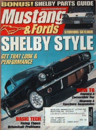 MUSTANG & FORDS 2001 AUG - SHELBY SPECIAL, SKYLINER